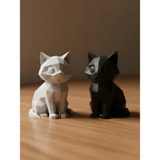Gatos Decorativos Minimalistas Escultura Decoração Moderna Quarto Sala Presentes Felinos