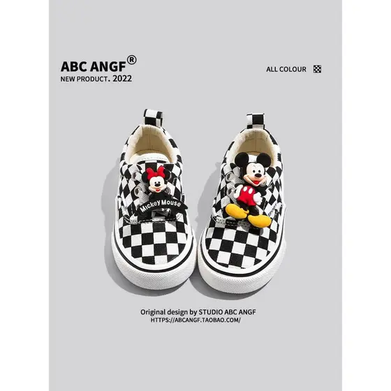 ABC ANGF ~ Feito à mão DIY Original ~ Crianças Sapatos de Lona Bebê Primavera Outono Estilo Slip-On Meninos Meninas Sapa