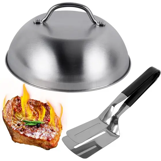 Tampa de cobertura Blackstone de 9 polegadas para grelhador, acessórios para grelhador para realçar o sabor e cozinhar v