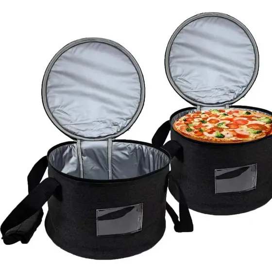 Bolsa Térmica Redonda para Caçarola, Bolsa Reutilizável para Cozedura Lenta, Bolsas Térmicas para Bolos e Tortas, F