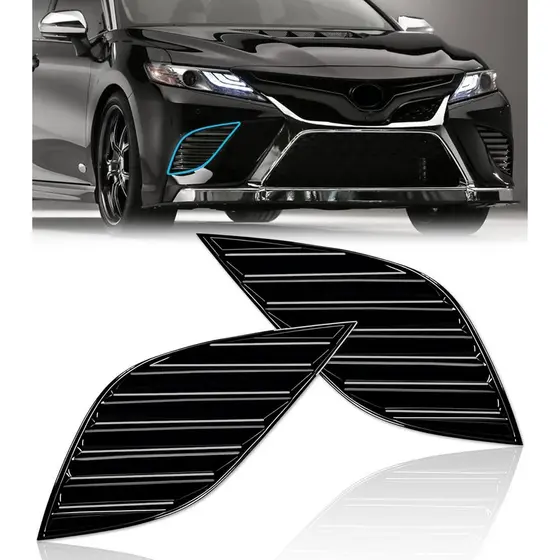 Capa do Farol de Neblina do Para-choque Dianteiro Compatível com Toyota Camry SE XSE 2018 2019 2020, Capas de Farol de N