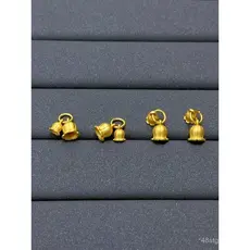 Pingente de lírio-do-vale em prata antiga s925 banhado a ouro, acessórios de lótus unidos, pulseira DIY, colar de corda