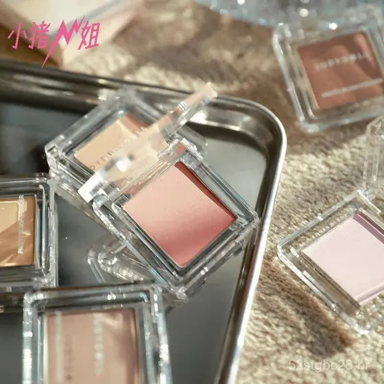 Sister Piggy! Blush monocromático Judydoll, iluminador, blush para contorno, blush roxo, blush azul, blush pêssego mate