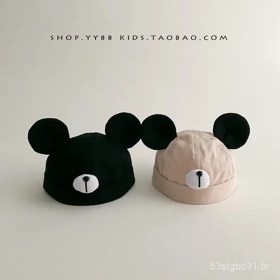 Chapéu de bebê para primavera e outono, gorro casual, chapéu de sol fofo para bebês e crianças pequenas, proteção solar