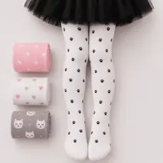 Kit 3 Meias Calça Infantil Meninas Fio 40 Grossa Reforçada Estampada Inverno 2026