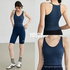 Colete esportivo plus size para mulheres, camisola de Pilates de verão, roupa de fitness, sutiã, top de yoga.