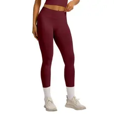 Calças de yoga sem costura com efeito modelador de cintura para mulheres, cintura alta, adequadas para corrida ao ar liv