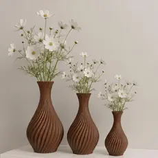 Kit Vasos Decorativos Luxo Home Decor Vaso Jarro em Espiral Não Acompanha Flores