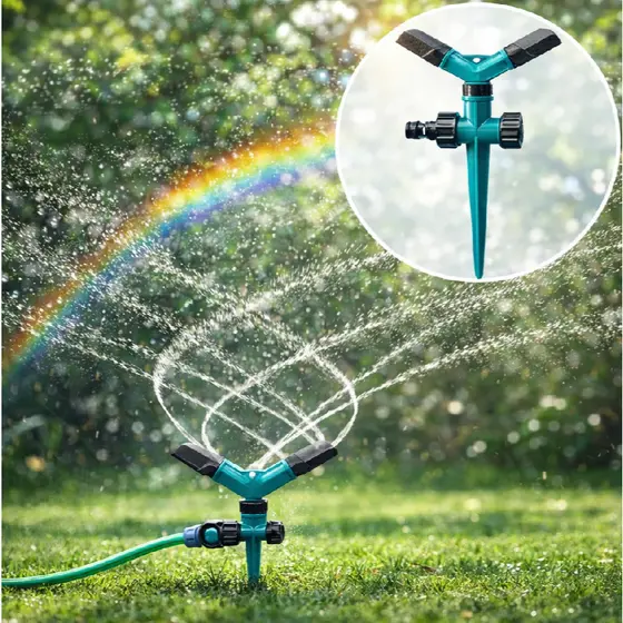 Aspersor 2 C Suporte Irrigador Tipo Espiga Para Gramados Jardim Irrigação Plantas - Oferta