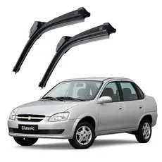 Par Palheta Limpador Para-brisa Corsa Classic 95 a 2016 18” Dianteira Alta Durabilidade