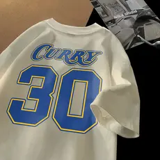 Camiseta Basica e Oversized em algodão estilo curry 30 moda basquete jogador the king arte unissex
