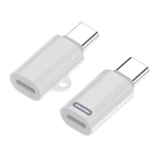 Conversor Chenyang USB C para 8P USB C PD 27W Potência 480Mbps Dados Adaptador de ângulo reto de 90 graus compatível com