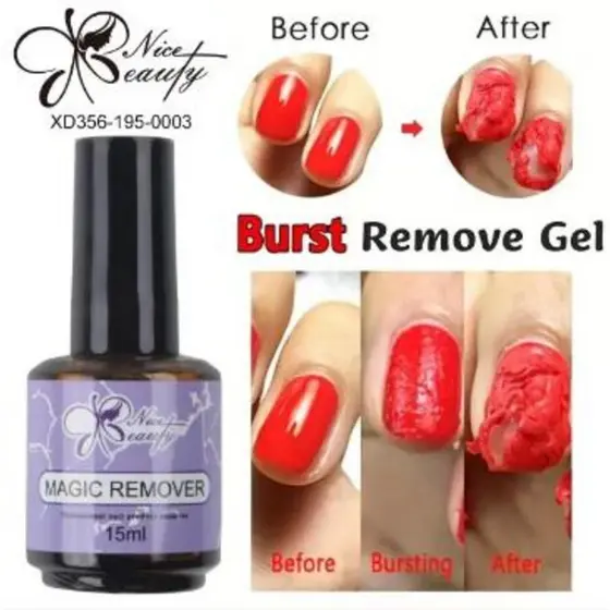 MAGIC REMOVER Removedor de unhas mágico sem danos, removedor rápido de esmalte em gel