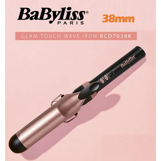 Babyliss BCD7038K 32MM/38MM Glam Touch Curler Estilo De Cabelo Ondas De Ferro De Ondulação