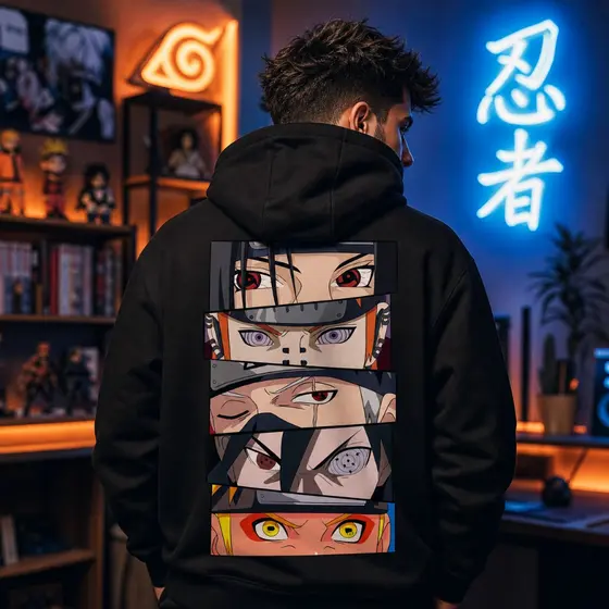 Blusa Moletom  Agasalho Casaco com Capuz Unissex Robusto Premium Anime Geek