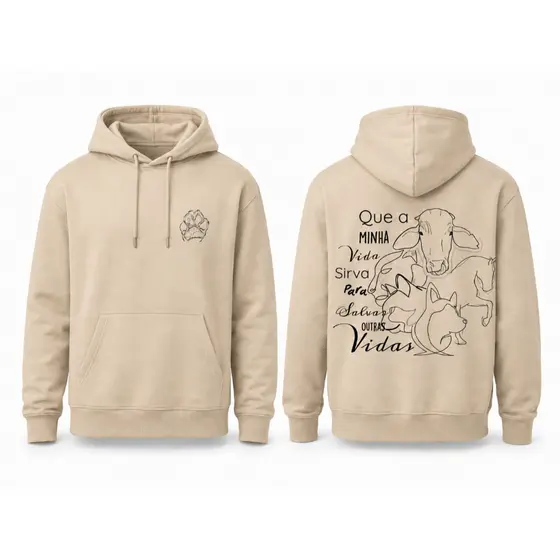 Moletom Unissex Curso Medicina Veterinaria com Capuz | Blusa Frio Canguru Estilosa Confortável