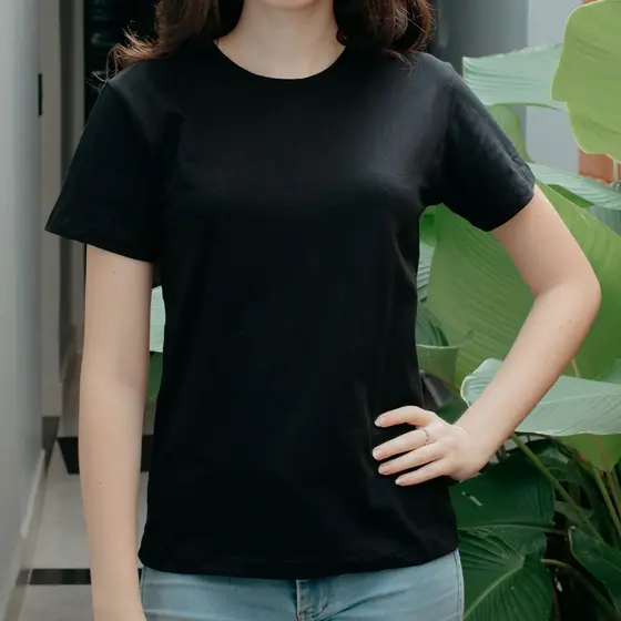 Camiseta Casual 100% Algodão Premium Lisa