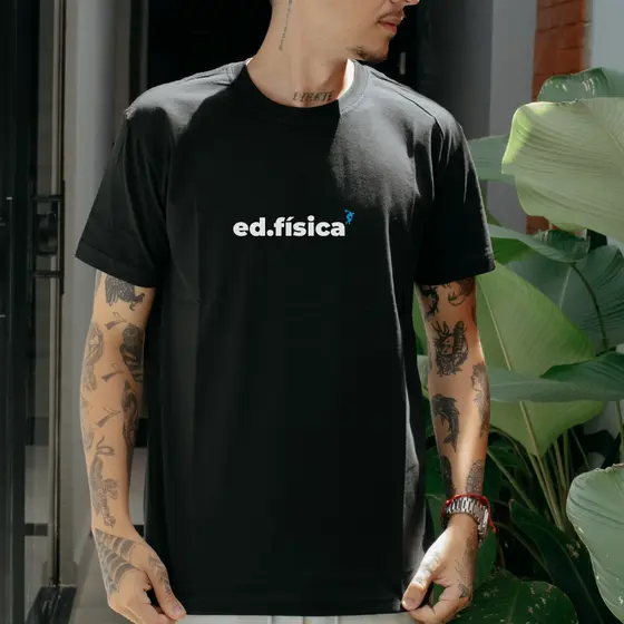 Camiseta Casual 100% Algodão Premium Estampada Curso Educação Fisica