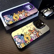 Capinha Capa De Personalizado Com Nome De Ursinho Pooh Tigrão Para iPhone 17 11 12 13 15 14 16 Pro Max Xr Xs Max Case