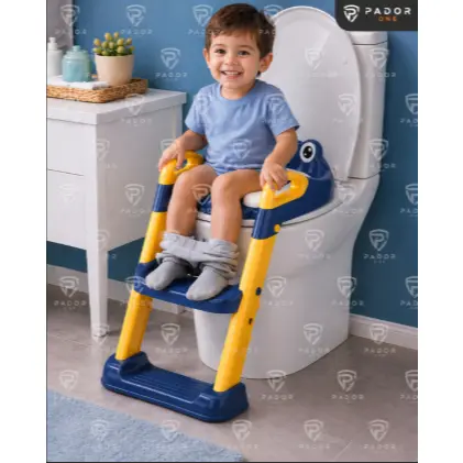 Assento Infantil Redutor Banheiro Conforto Seguro Macio Azul Menino