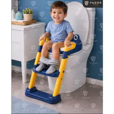 Assento Infantil Redutor Banheiro Conforto Seguro Macio Azul Menino