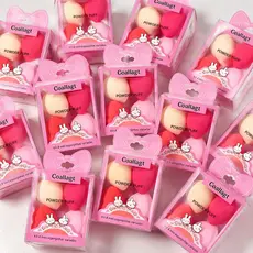Kits 24/48 Mini Esponja Esponjinha Para Maquiagem Gota Blender Rosto Base Corretivo Contorno