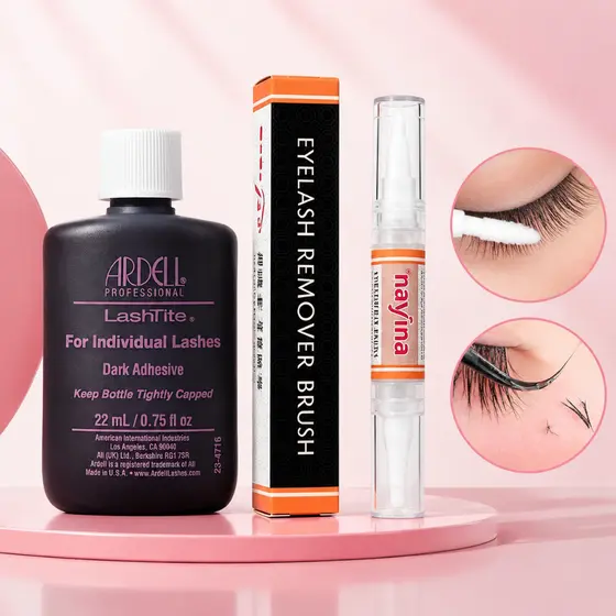 ARDELL Cola Para Cílios Maquiagem + Navina Caneta Removedora De Cola Para Cílios Profissional Extensão De 10g