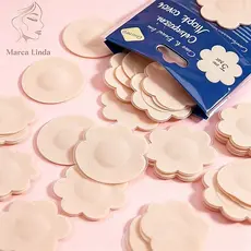Kit até 100 Unid Adesivo Tapa Seios Invisível Tampar Bico do Peito Discreto Protetor Mamilo Bico Aureola Tapa hipoalergê