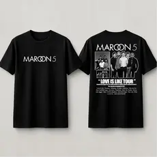 Camisa Camiseta Banda Maroon 5 Tuor Biografia Pop Rock Estilo Alternativo 343 100% algodão com estampa da banda Maroon 5