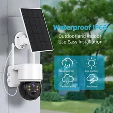 Câmera Segurança Speed Dome Solar WiFi Q6 360° Externa/Interna Visão Noturna Detecção Movimento Vigilância Residencial