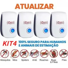 KIT4 atacado Repelente Eletrônico Ultrassônico Bivolt Anti Mosquitos Baratas Ratos Formigas Insetos Doméstico