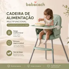 Cadeira de alimentação multifuncional portátil para bebês, com mesa, fácil de mover e confortável