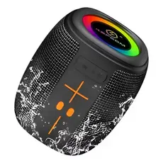 Caixa de Som Bluetooth 50W Alta Potência, Resistente à Água IPX4, Iluminação de Luzes RGB Colorida Portátil, Perfeita pa