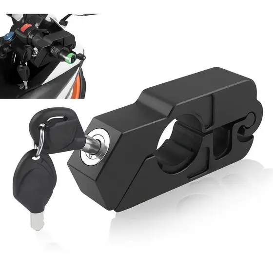 Trava Manete Anti-furto Universal Handbar Lock Para Guidão De Moto