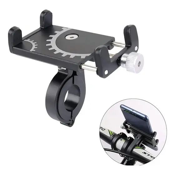 Suporte Para Celular GPS Bike Bicicleta E Moto Em Aluminio