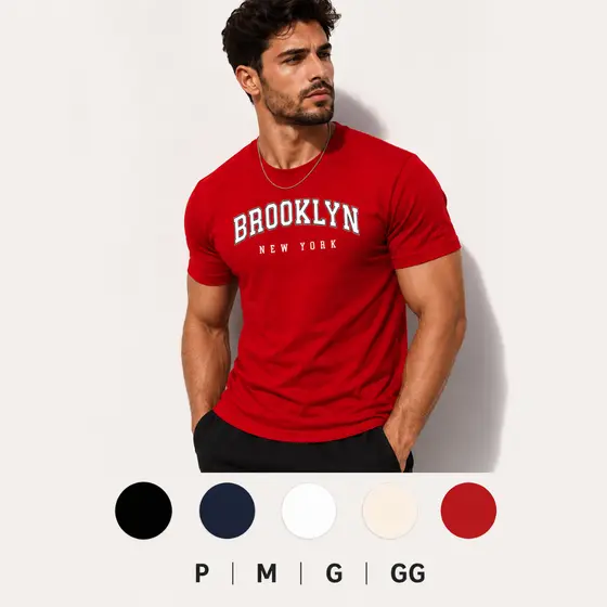 Camiseta Masculina, camisa masculina, camiseta preta, camisa off, camiseta algod茫o, camisa brookylin