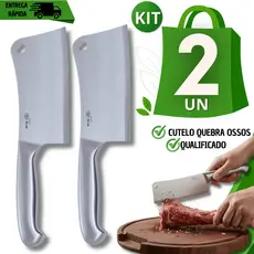 Cutelo 6' Inox Inteiriço Corta Carnes Ossos Frango Ideal para Açougueiro Churrasqueiro Qualidades