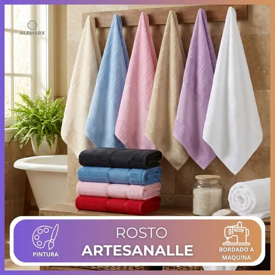 Toalha Rosto Dohler Artesanalle 50x80cm - Ideal Para Pintura e Bordado na maquina