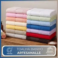 Toalha Banho Dohler Artesanalle 70x140cm - Ideal Para Pintura e Bordado na maquina