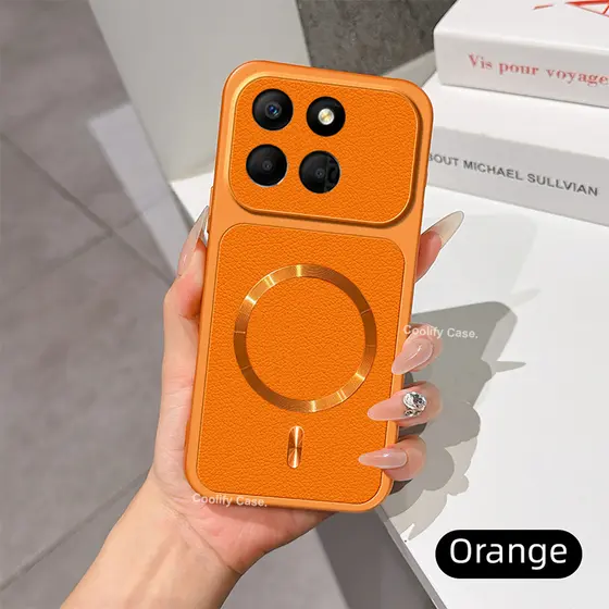 Capinha Motorola MOTO Edge 70 Pro Edge70 Fusion + 5G Sucção magnética de couro macio