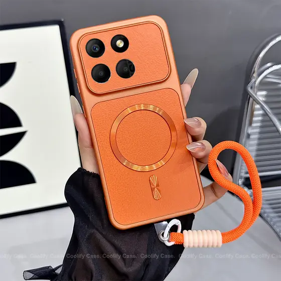 Capinha Motorola Moto Edge 70 Pro 70 Fusion couro de luxo Caixa Com corda