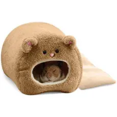 Cama Quente para Rato e Hamster, Casinha de Pelúcia, Rede Suspensa, Ninho de Brinquedo Fofo para Pequenos Animais, como