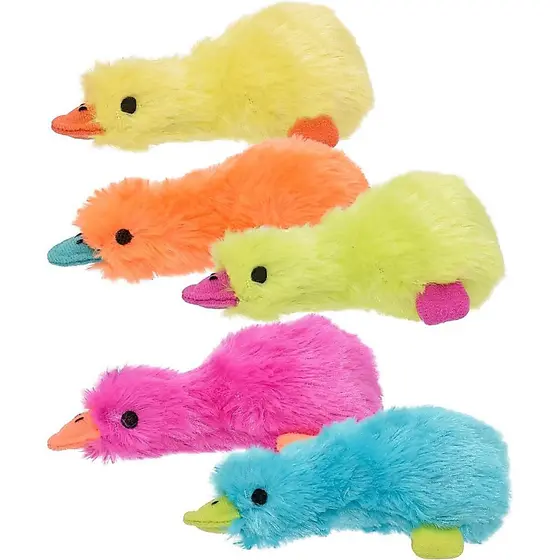 Pato Duckworth MINI de cor única 4" Tamanhos Variados: Pacote com 1 unidade
