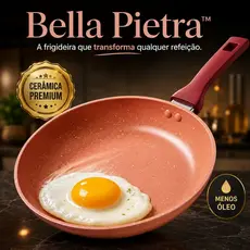 Frigideira Antianderente Indução Paris Stonecolor 22 Cm Cor Vermelha linda!