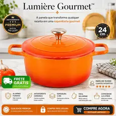 Panela Caçarola Ceramica Antiaderente Avulsa 24 cm com Revestimento Ceramico 5mm Espessura