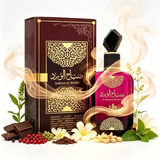 Perfume Árabe Feminino Sabah Al Ward Al Wataniah 100ml EDP | Longa Fixação | Original Lacrado