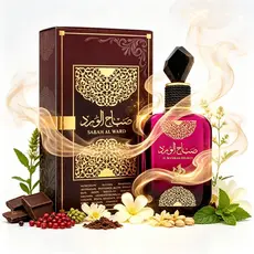 Perfume Árabe Feminino Sabah Al Ward Al Wataniah 100ml EDP | Longa Fixação | Original Lacrado