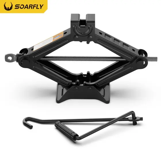 Macaco Sanfona de Carro Suporta 1 Toneladas 1000 kgs Jacaré Universal Original para Troca de Pneu