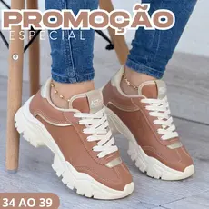 Tênis Feminino Sneaker Plataforma Moda Urbana Confortável Para Mulheres Fashion