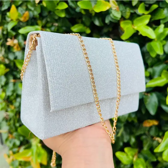 bolsa de festa/ bolsa luxo /  bolsinha De Mão Com Glitter Com Alça Corrente, Feminina Para Casamento, Balada Promoção